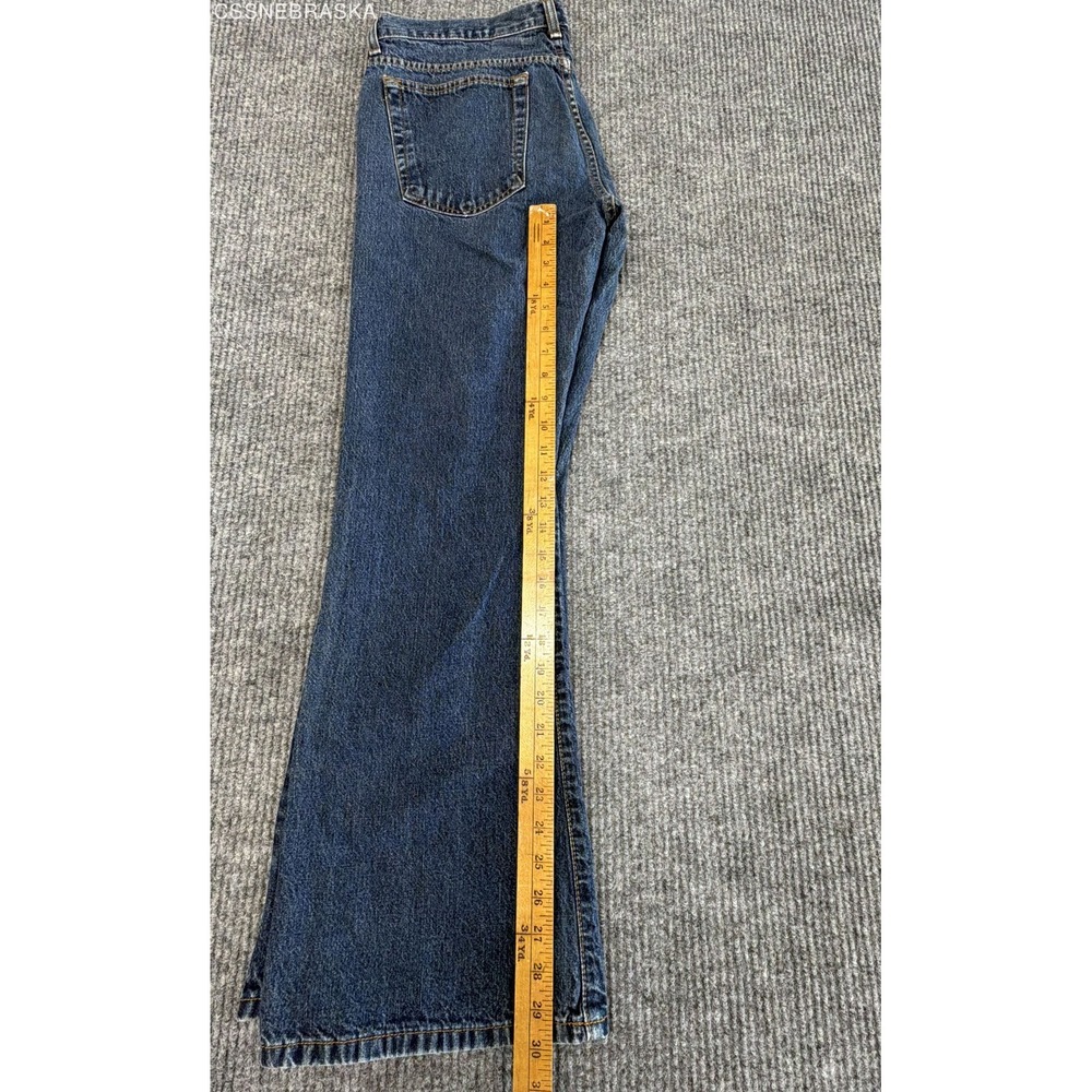 Vintage Y2K Calvin Klein Women's Rinse Wash Flare Jeans 100% Cotton Sz 11 x 31 - Picture 10 of 12